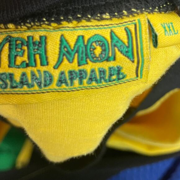 Yeh Mon Island Apparel Mens XXL Jamaica Short Sleeve Crew Neck Tee Shirt - Picture 5 of 5